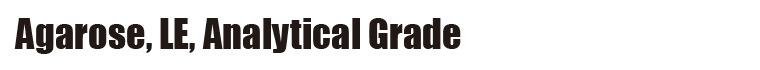 Agarose LE, Analytical Grade