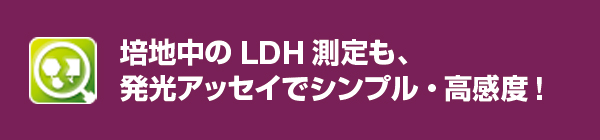 培地中のLDH測定も、発光アッセイでシンプル・高感度!